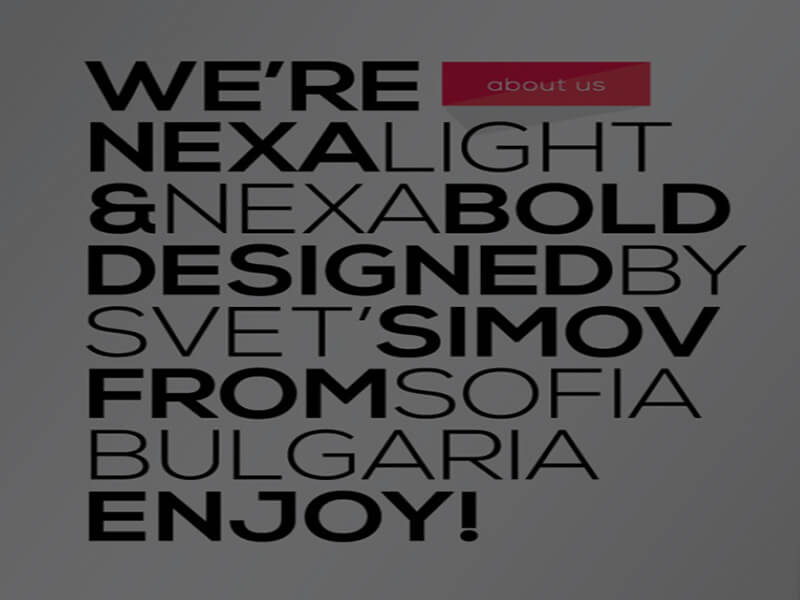 nexa regular font free download